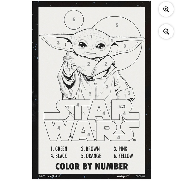 Star Wars Mandalorian Party Favor Set - Green and Black - Picture 8 of 10